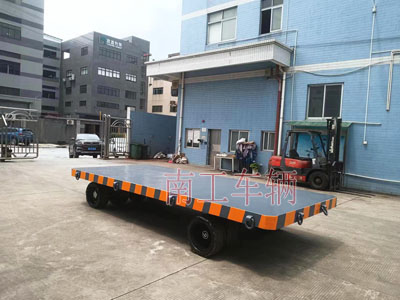 25吨重型工业平板拖车全挂式牵引拖车底盘带牵引环3I.jpg